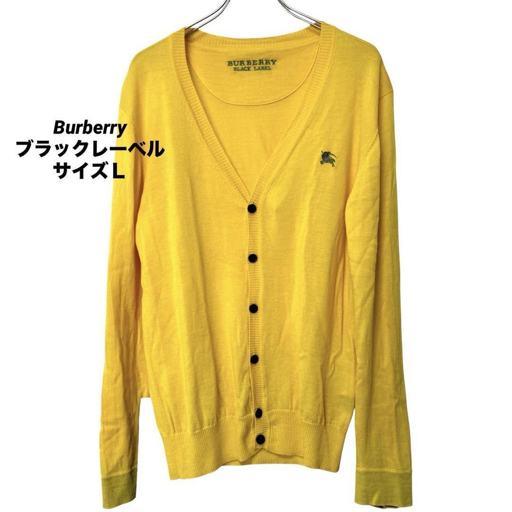 Burberry Black Label Comment discount product Yellow Cardigan F/S from Japan