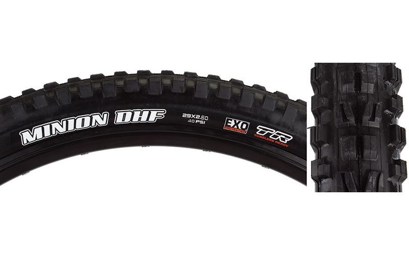 Maxxis Minion DHF - 29 x 2.6 Tubeless Ready Folding Exo Dual Tire - Black (TB00032800)
