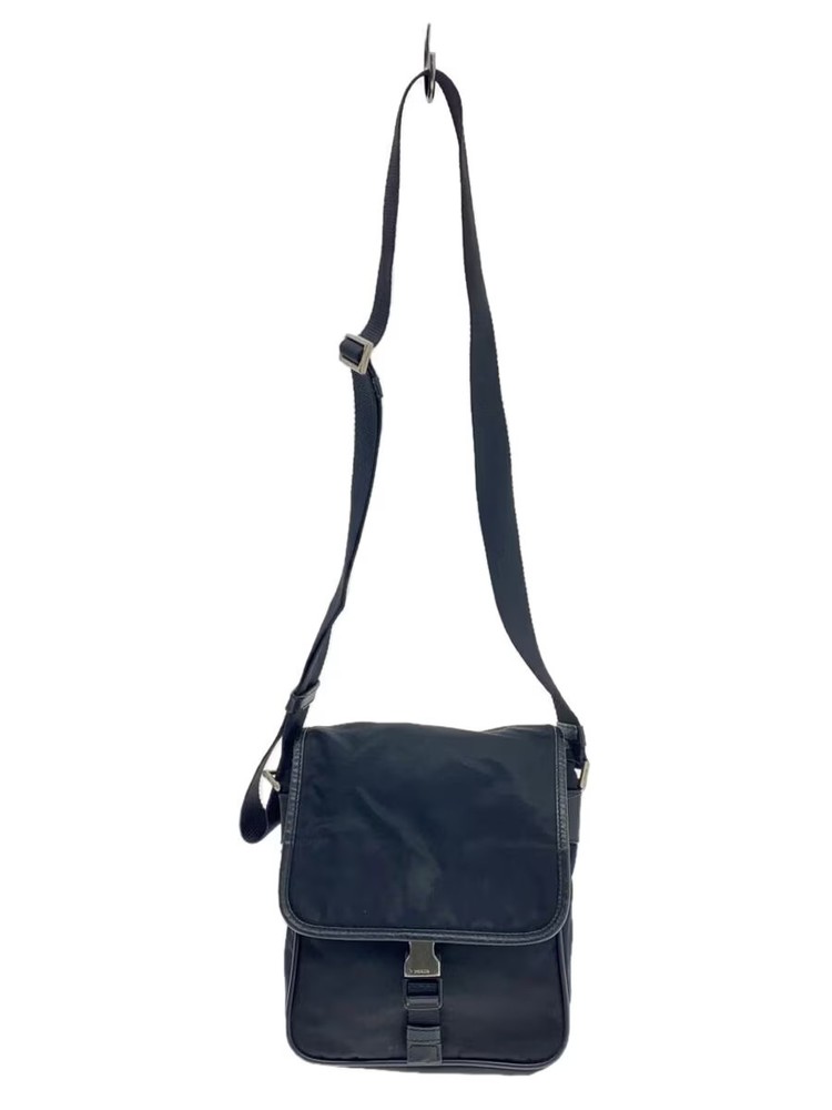RARE PRADA Nylon Shoulder Bag BLK V167 Vintage Limited Edition