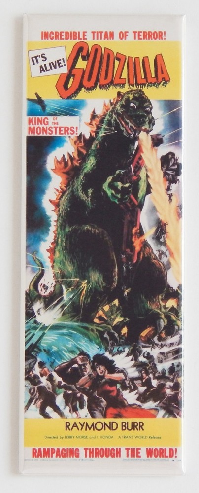 Godzilla (1954) FRIDGE MAGNET (1.5 x 4.5 inches) insert movie poster