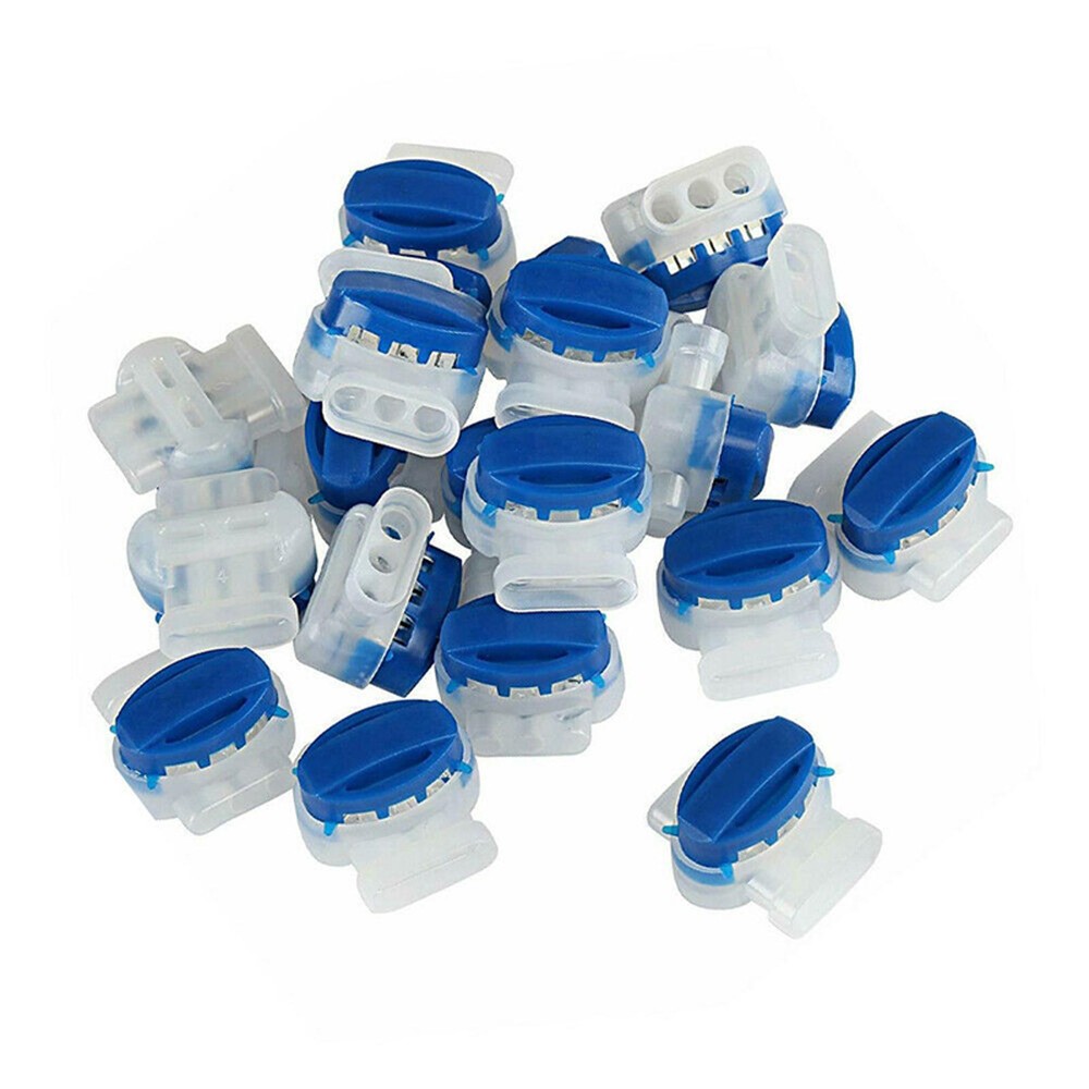 20pcs Weatherproof Wire Connectors for Outdoor Garden and Robotic Lawn Mowers