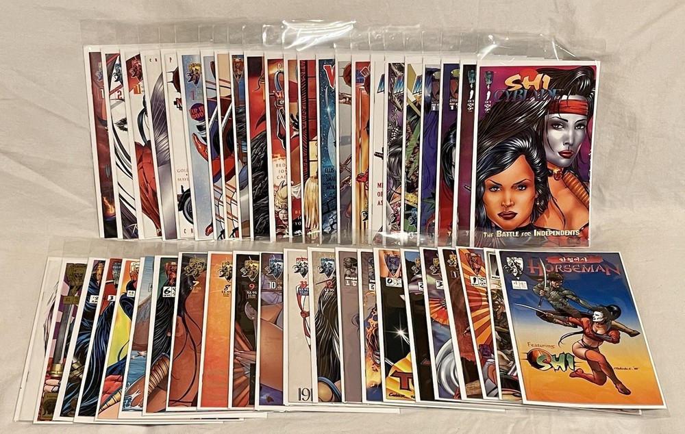 Vintage Lot 45 Shi Crusade Comic Books William Tucci Cyblade Way of the Warrior