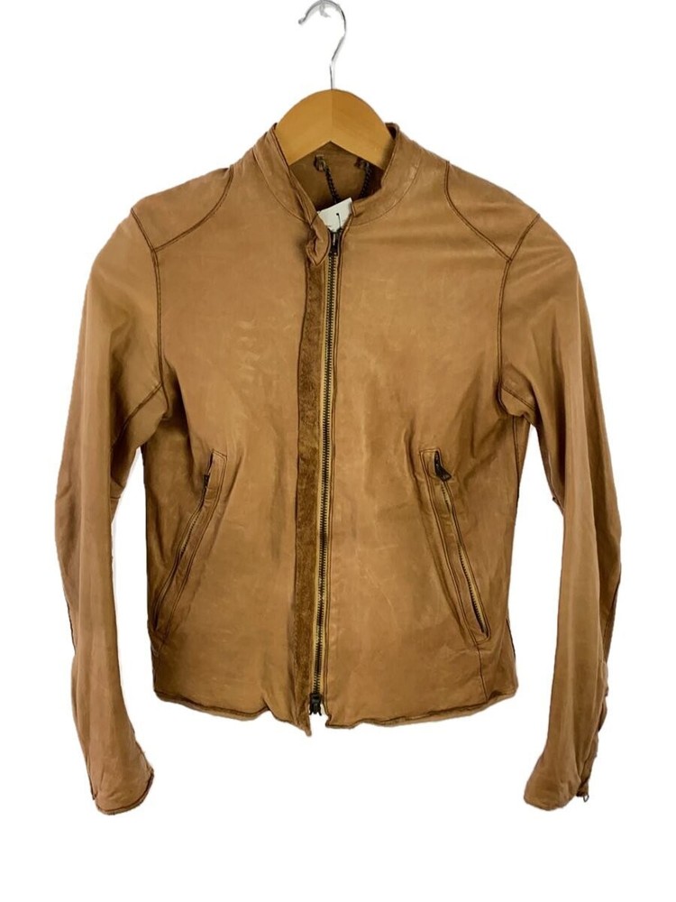 Sisii Cowhide Leather Single Rider Blouson Jacket CML Plain