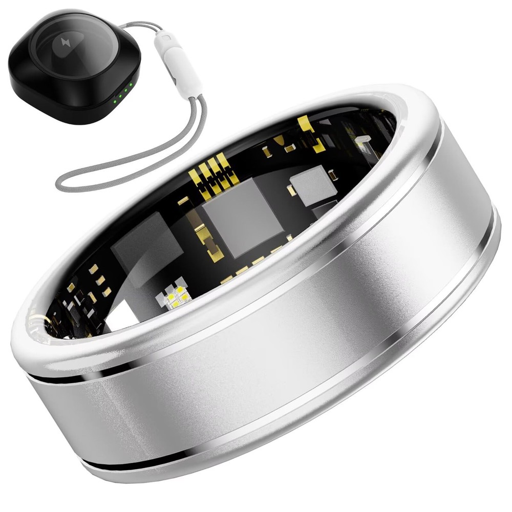 Smart Ring for Women with Heart Rate SpO2 Blood Pressure Fitness Tracking