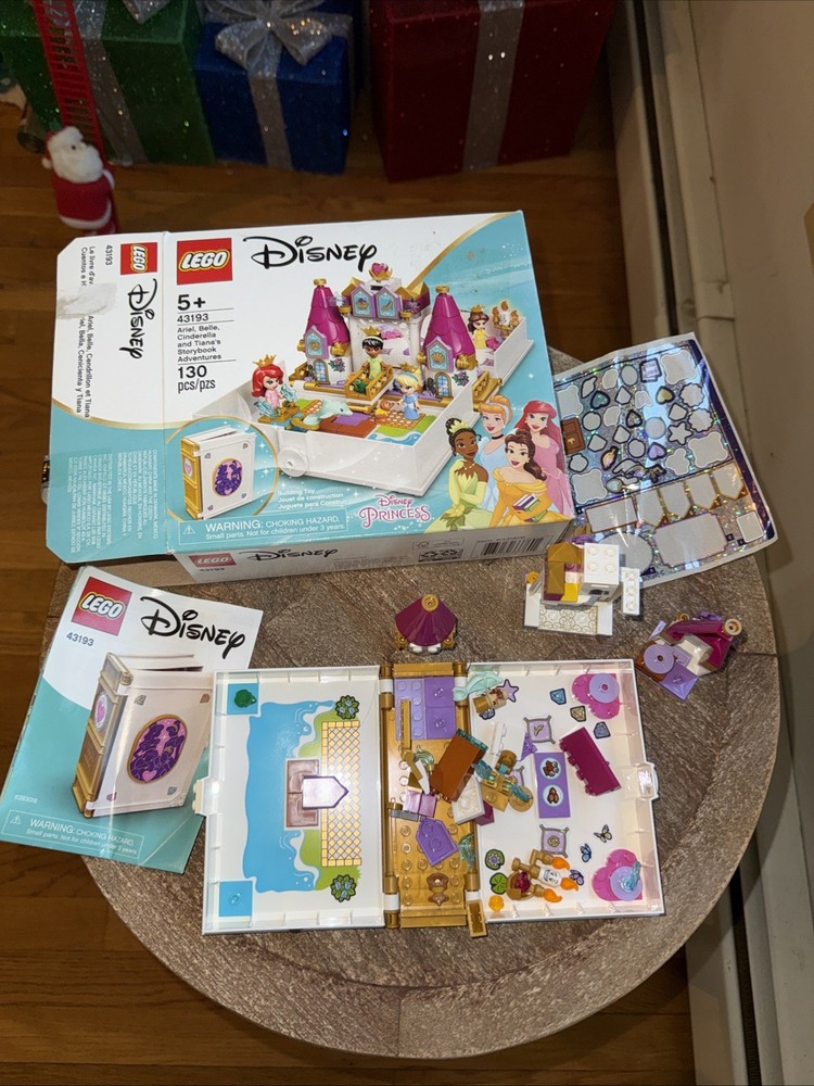 LEGO 43193 Disney Ariel, Belle, Cinderella Tiana's Storybook INCOMPLETE READ
