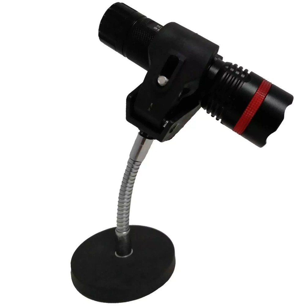 Magnetic Base Mount Flashlight Holder with Heavy-Duty Mounting Brackets – Secure, Adjustable, and Versatile Tool for Hands-Free Lighting Solutions