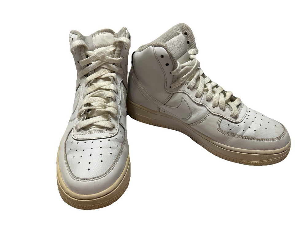 Nike Air Force 1 One High GS  WHITE 653998-100 5.5Y Youth Women's 7.5 AF1 Strap