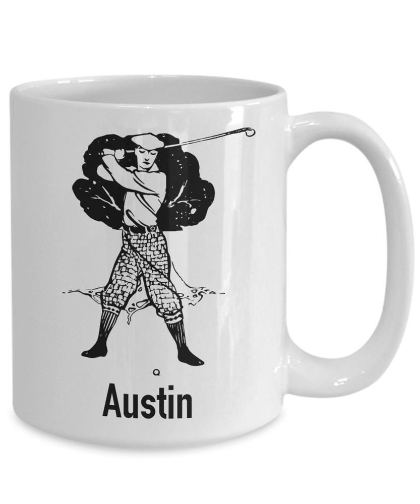 Custom Golf Coffee Mug for Grandpa – Personalized Father's Day Gift Idea