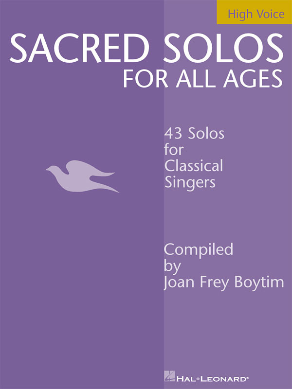 Sacred Solos for All Ages High Voice Vocal Sheet Music Hal Leonard Book