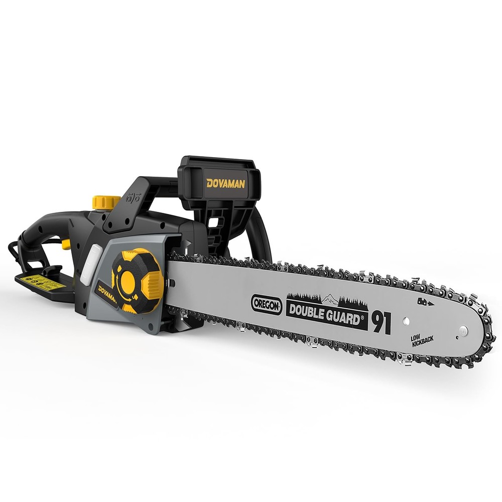 DCS08A Electric Chainsaw with Tool-Free Tensioning and Oregon Bar & Chain
