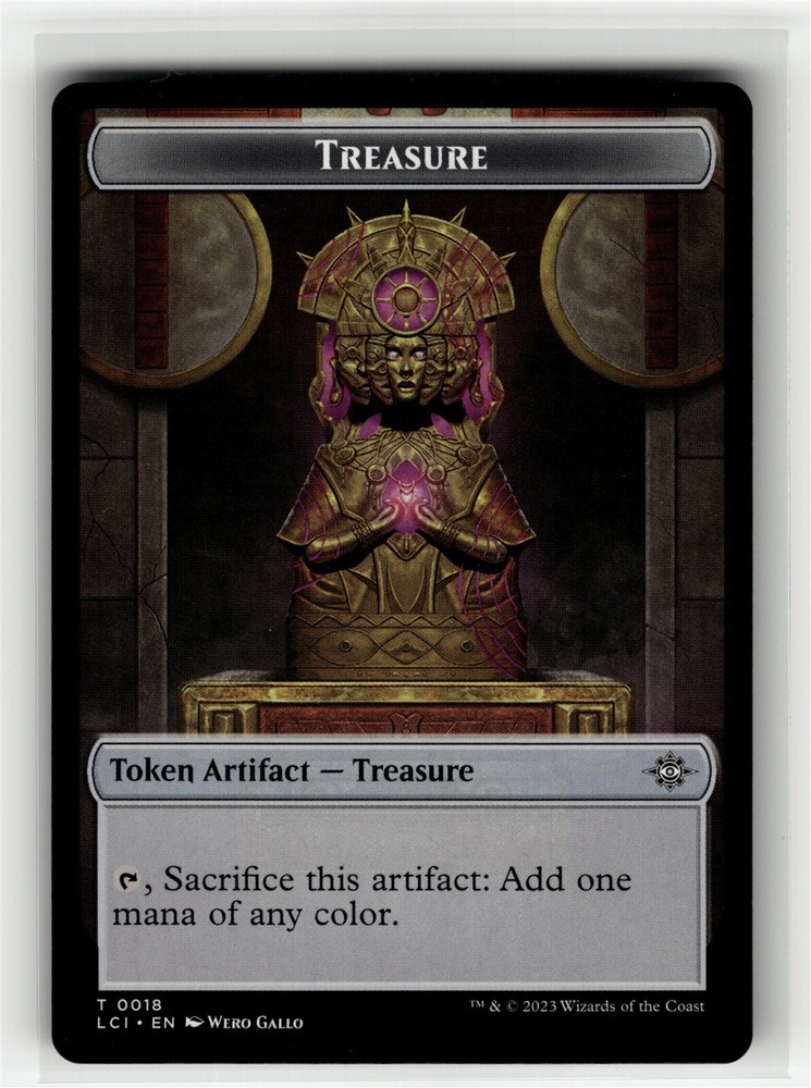 TREASURE TOKEN The Lost Caverns of Ixalan #18 LCI(NM+)(MTG)