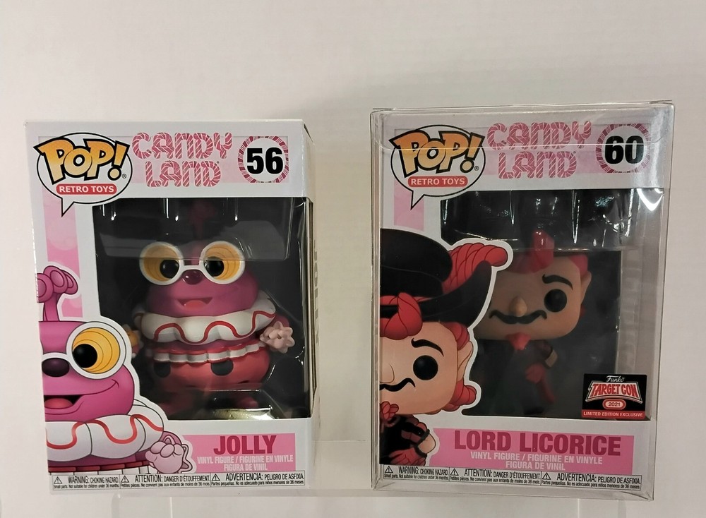 Funko POP! Retro Toys-Candyland Vinyl Figures-JOLLY #56 & LORD LICORICE #60 NIB