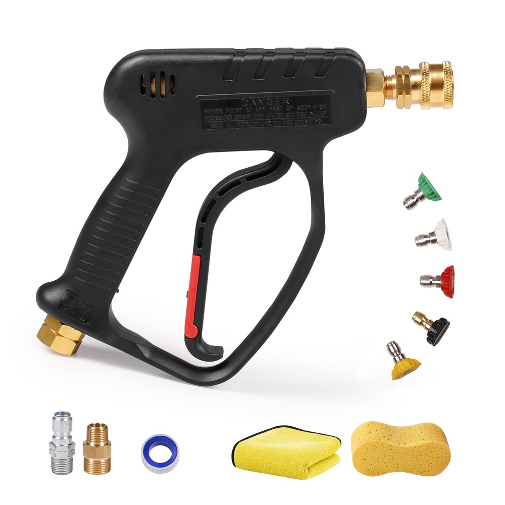 5000 PSI 10.5 GPM Industrial High Pressure Washer Short Gun