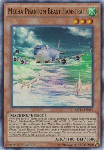 Mecha Phantom Beast Hamstrat MP14-EN011 Ultra Rare 1st Ed x3 Lightl Yugioh Card
