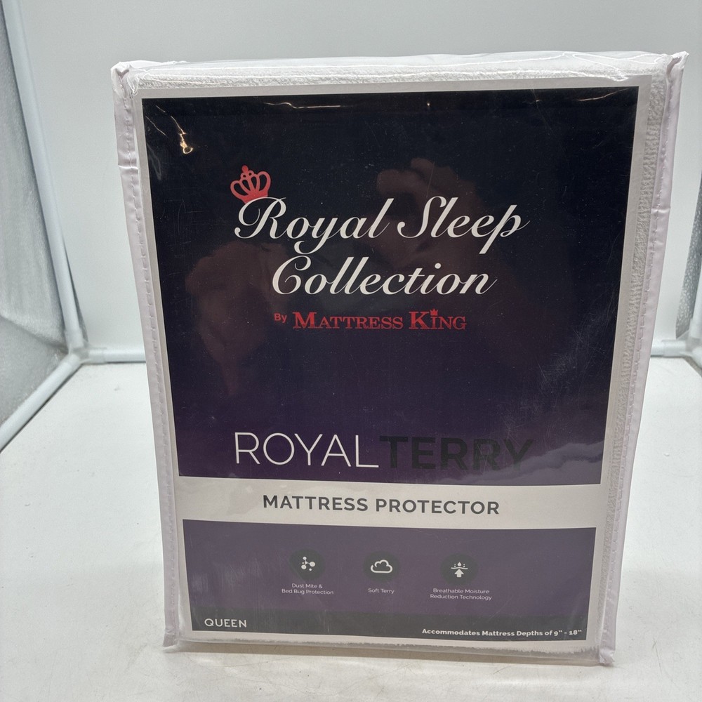 Queen Size Royal Terry Mattress Protector by Mattress King Brand New in Bag