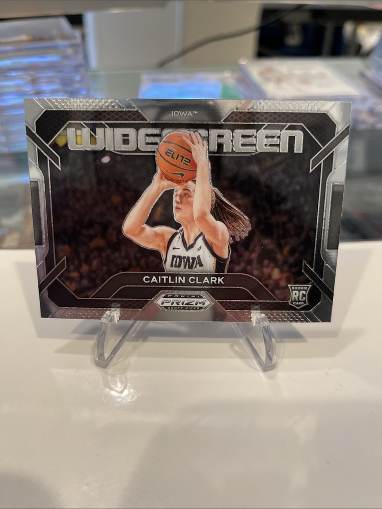 2024 Panini Prizm Caitlin Clark Draft Picks Widescreen Rookie Card Iowa Fever