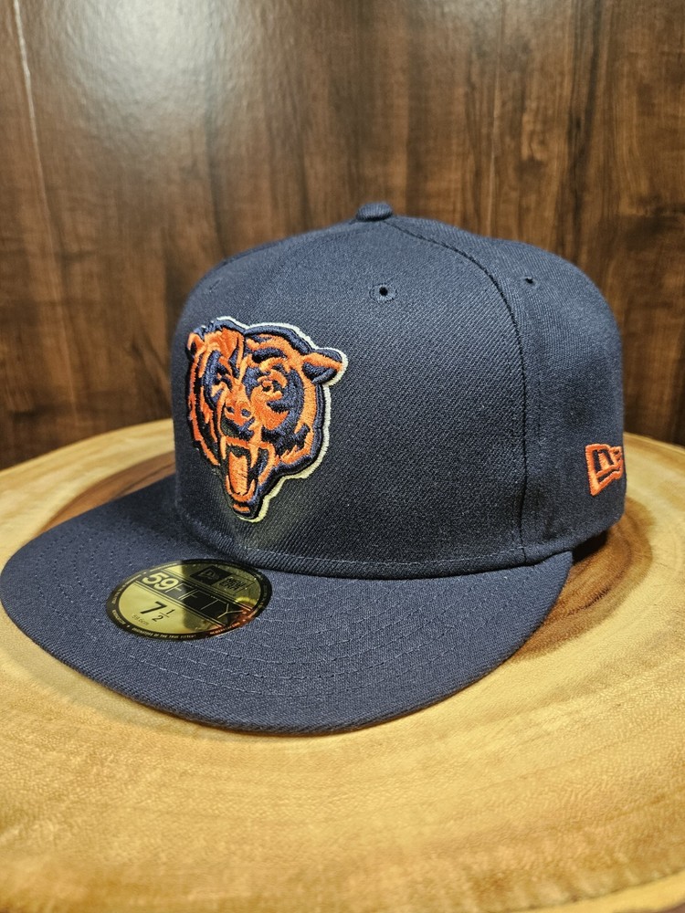 Chicago Bears Classic New Era 59Fifty Fitted Hat Cap Size 7 1/2 NFL Football