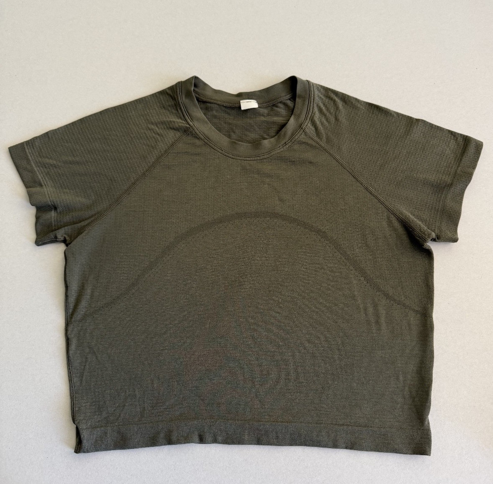 Lululemon Swiftly Tech Cropped Short-Sleeve Shirt- Size 6