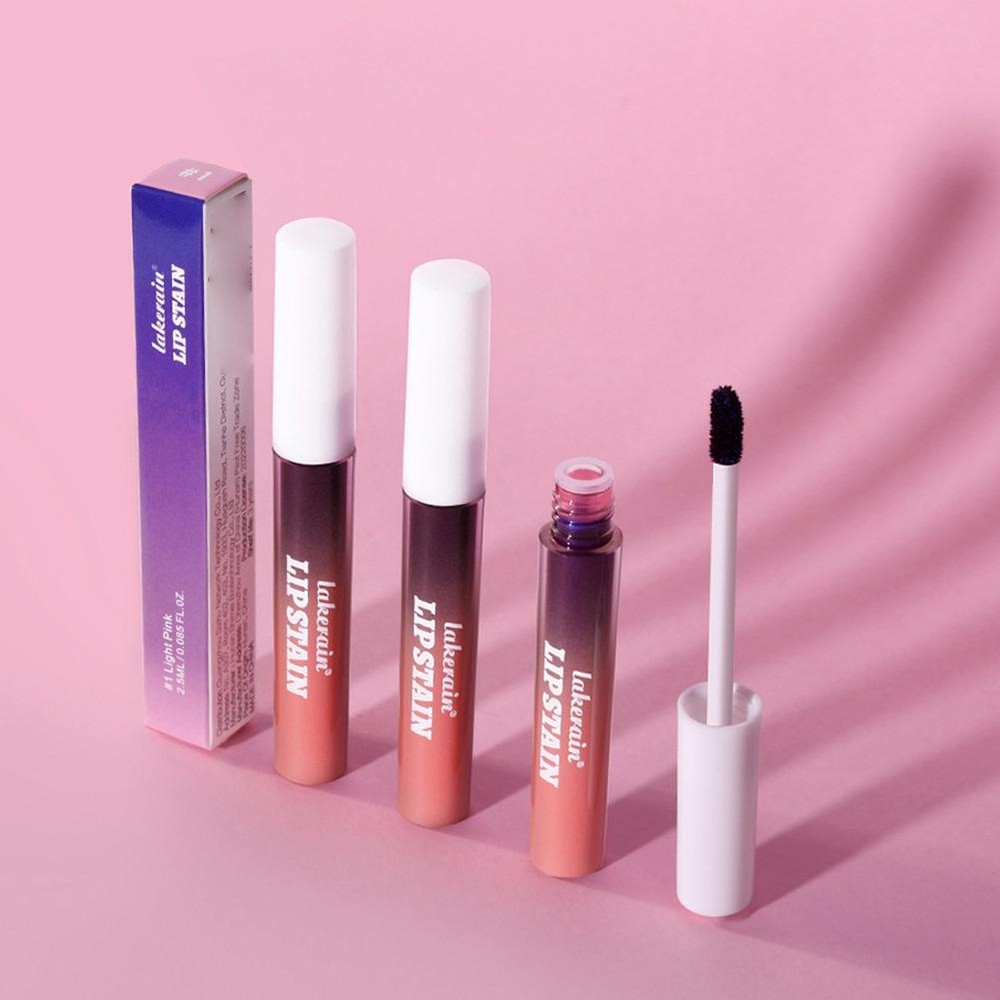 Peel-off Tinted Lip Stain with Glossy Finish - Long-lasting Color