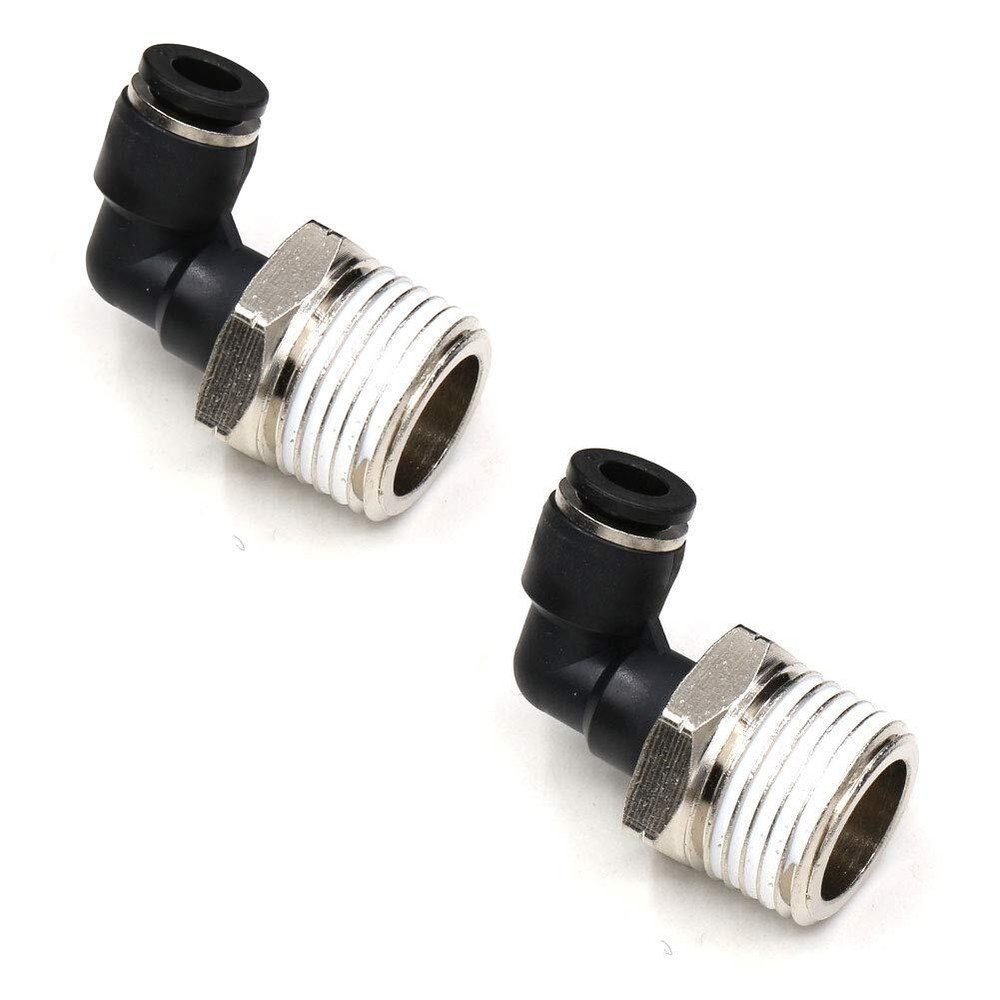 1/2 Npt Push to Connect Air Fitting 1/4 inch OD Tubing Elbow Air Line Quick C...