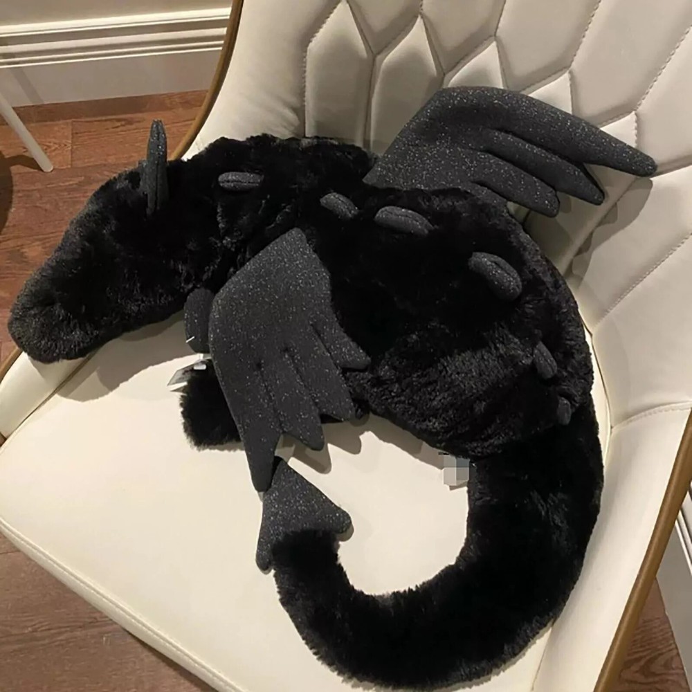 Onyx Dragon Plush Toy Fun Soft Stuffed Plush Birthday Gifts Popular🔥