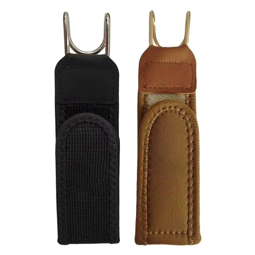 2PCS Tactical Metal Hook Elastic Belt Buckle-Less Invisible Waist Belt Closure