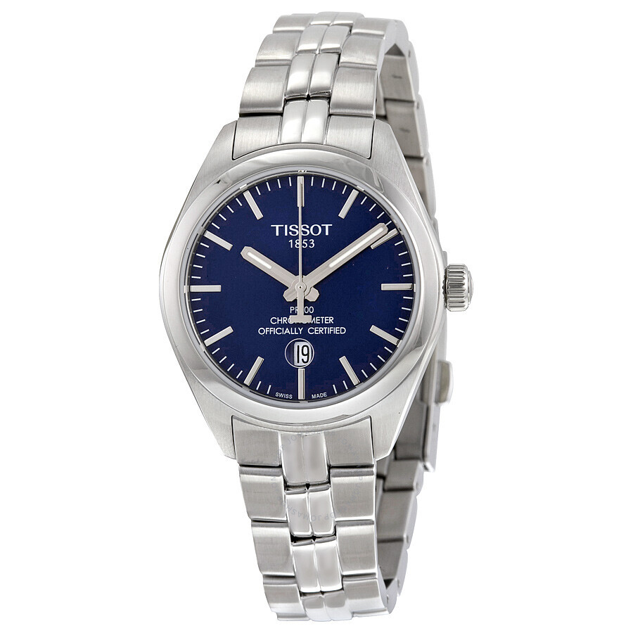 Tissot PR 100 33mm Blue Dial Swiss Quartz Watch for Women T1012511104100