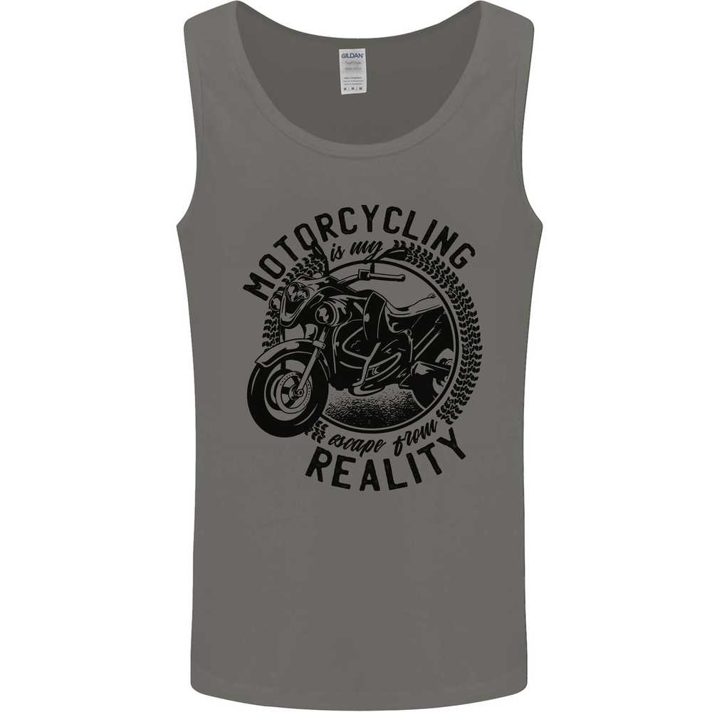 Motorcycling Motorbike Motorcycle Biker Mens Vest Tank Top