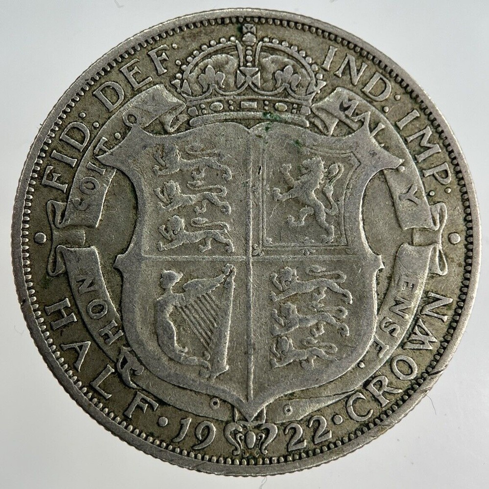 1922 George V Silver Half-Crown Coin | Fine Collectible Condition