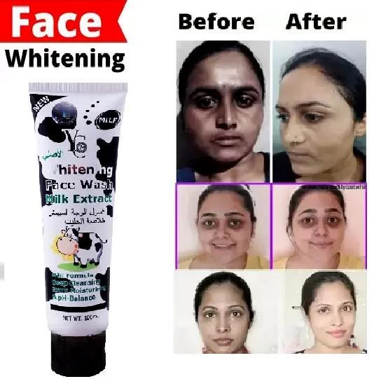 Skin Whitening Face Wash Milk Extract 100ml YC Natural Extracts Best Effect