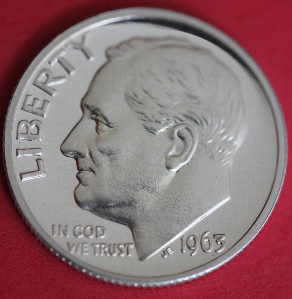 1963 Silver Proof Roosevelt Dime Exact Coin Shown 19