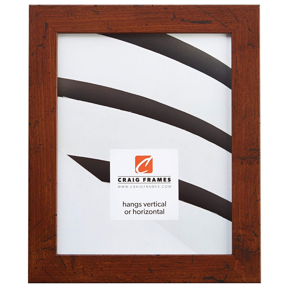 FM26DKW 8x12 Dark Wood Picture Frame with Smooth Wrap Finish, 1.26-Inch Wide