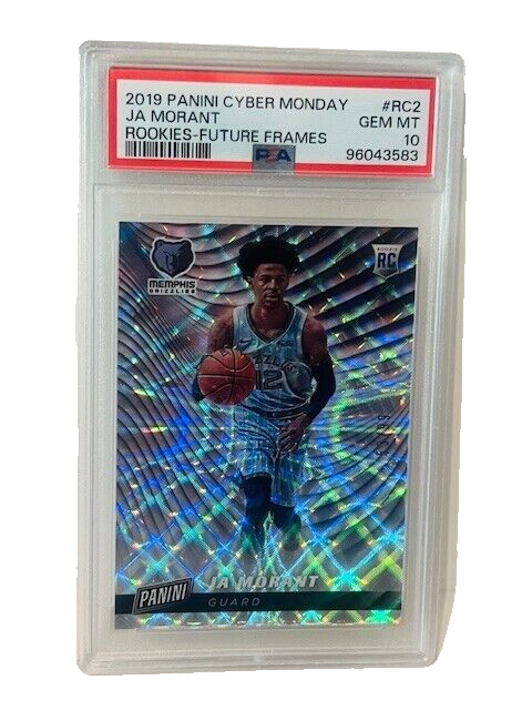 Ja Morant Rookie RC PSA 10 Rookie Insert sp 2019 Panini Cyber Monday/99 cuadros-image