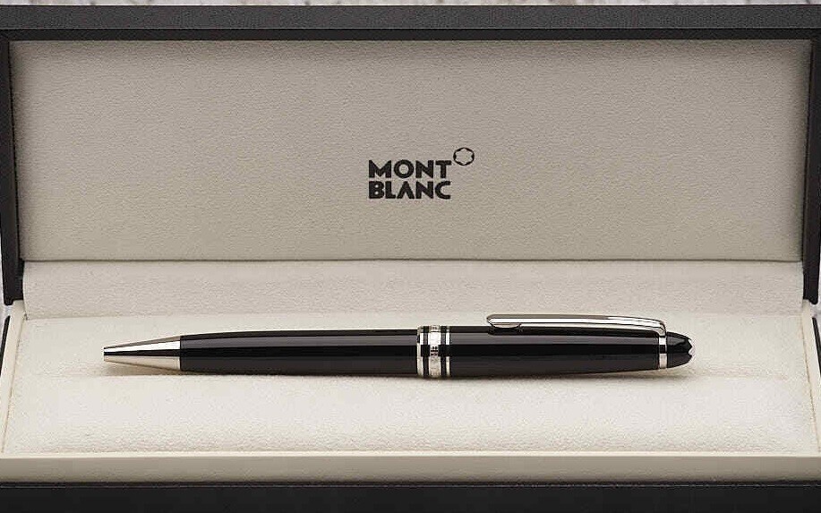 Montblanc Meisterstuck Silver Platinum Ballpoint Pen - Unique Gift Idea
