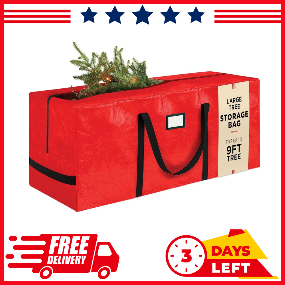 Large Christmas Tree Storage Bag – 9 Ft Artificial  Tree Bag - Durable