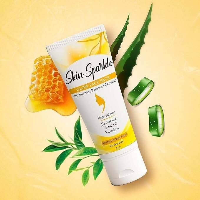 Skin Sparkle Glow Face Pack for Brightening Radiance and Anti-Aging