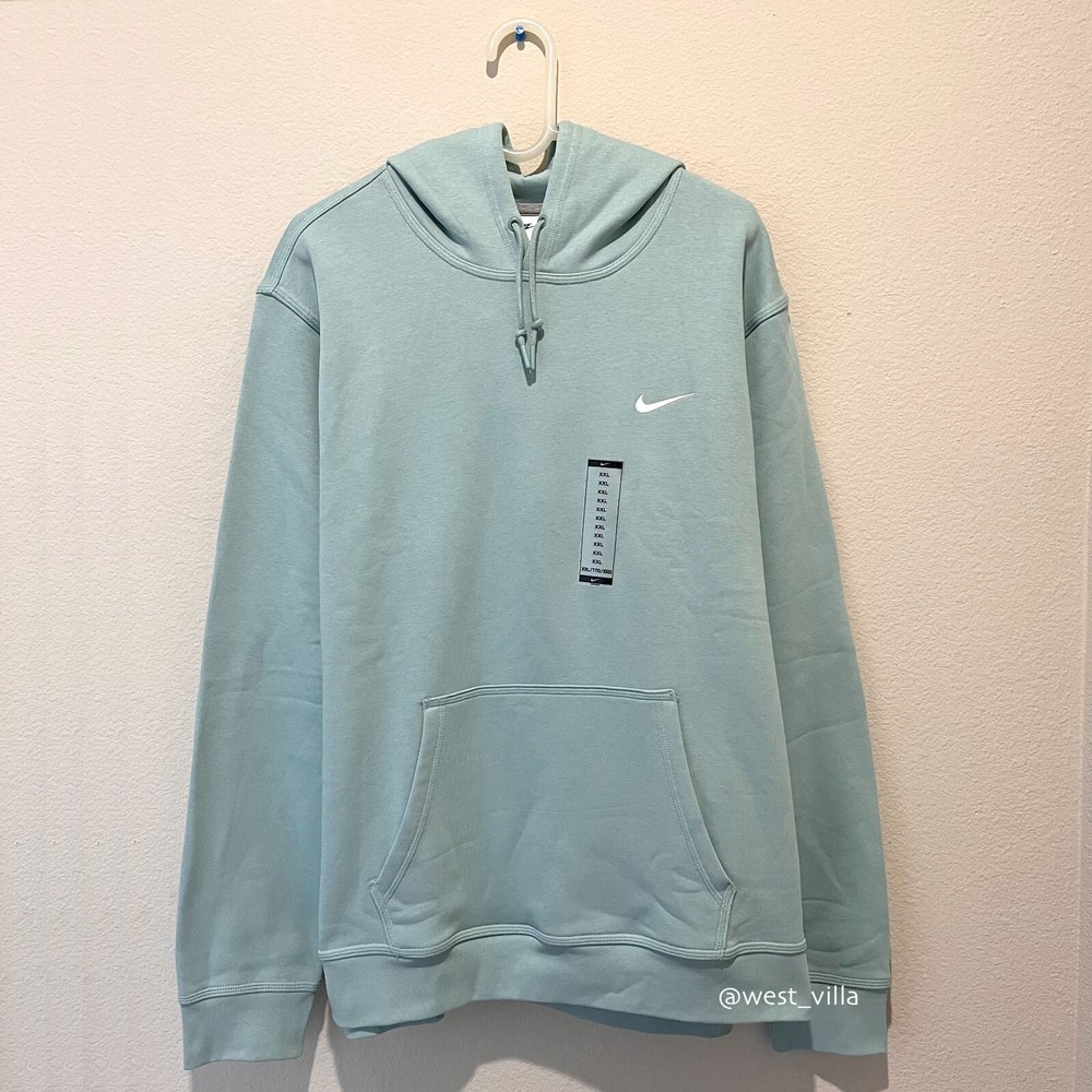 Nike Club Fleece Midweight Pullover Hoodie Mineral Green 2XL