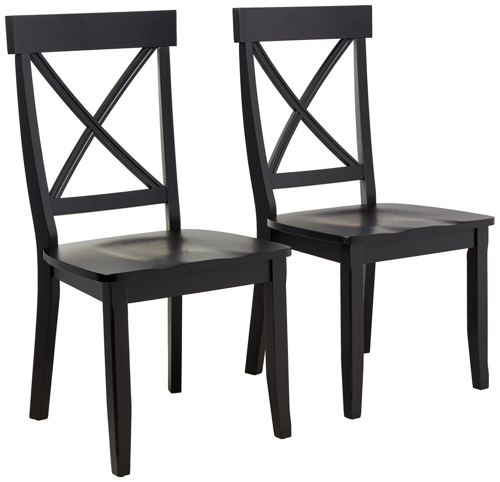 Blair Black Modern Dining Chairs Set of 2 for Stylish Comfort