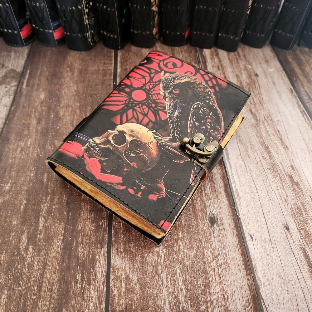 Handmade Leather Journal with 200 Deckle Edge Pages - Sketchbook Diary Wedding Gift