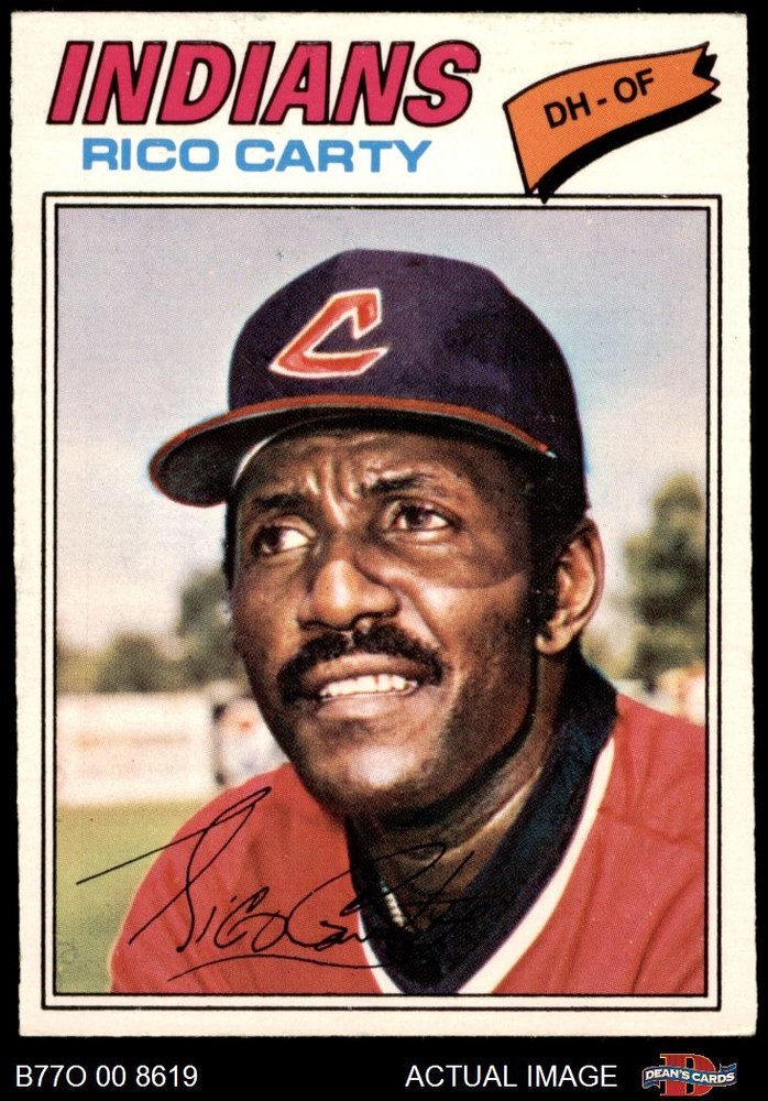 1977 O-Pee-Chee #114 Rico Carty Indians UNIQUE 6 - EX/MT