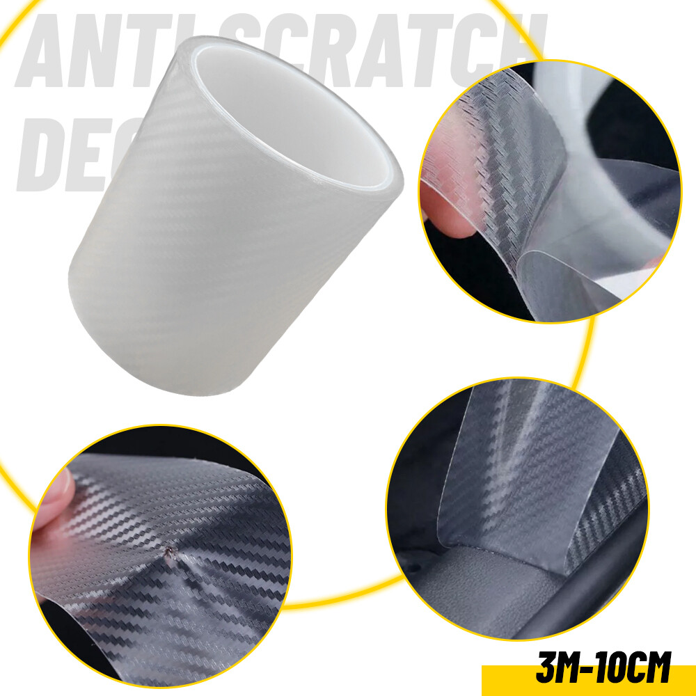 Car Door Plate Sill Bumper Scuff Cover Anti Scratch Decal Sticker Protector Tap