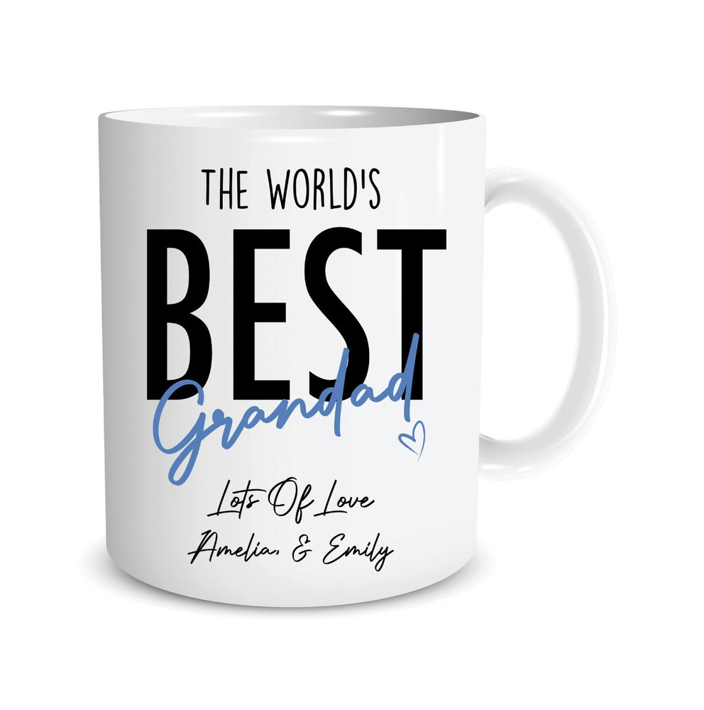 Grandad Gift Personalised Mugs World's Best Grandad Dad Funny Mug Custom