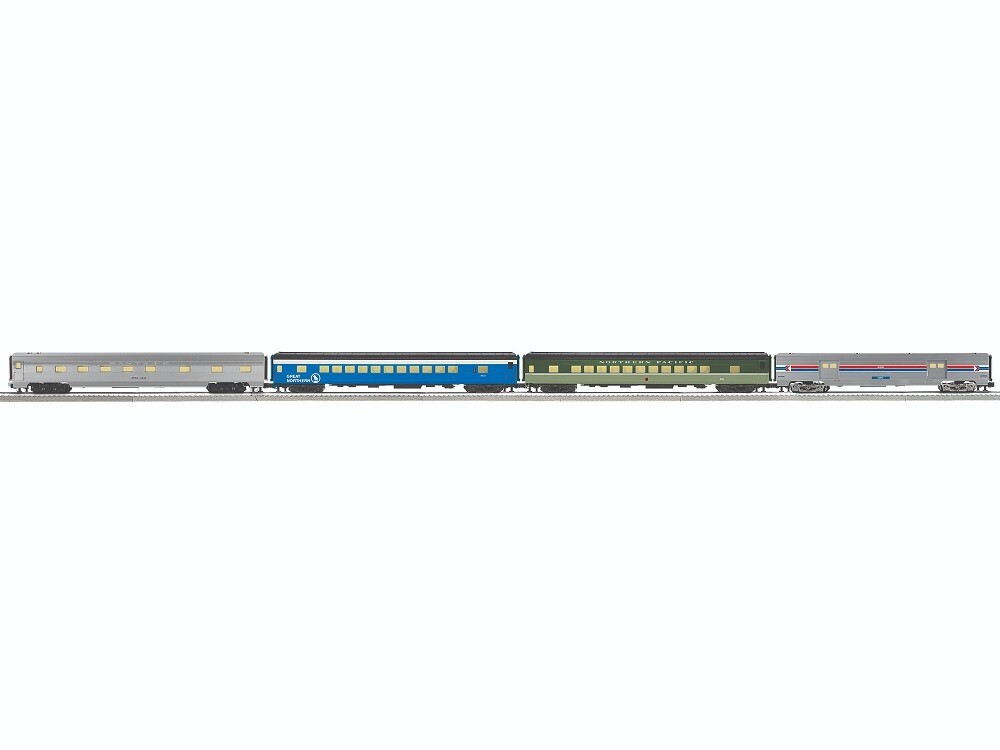 Lionel 2527350 Amtrak Rainbow 21-inch 4-Pack Train Set  