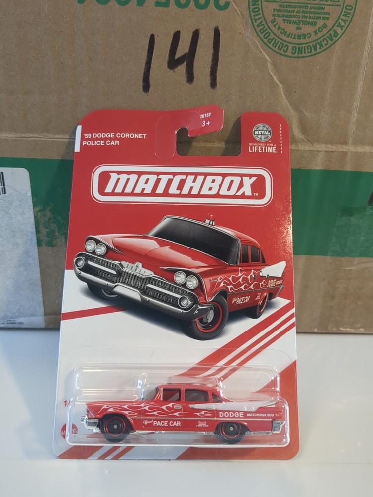 2024 Matchbox Target Red Edition Exclusive 1959 Dodge Coronet Police Car Collectible Toy