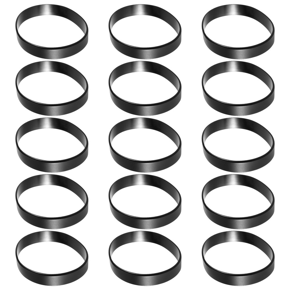 15 PCS Bracelet Bangle Rubber Black Sport 12 mm Band TOP M5B87957