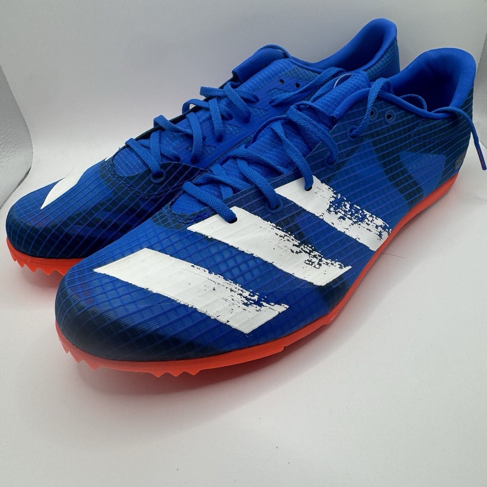 Christmas  Sale! Adidas Distancestar M Size 12 Blue Red Cleats EG1202-image