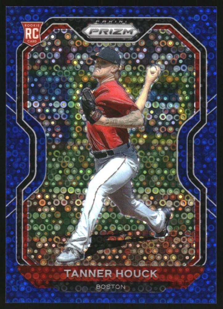 2021 Panini Prizm Blue Donut Circles #4 Tanner Houck Limited to 199