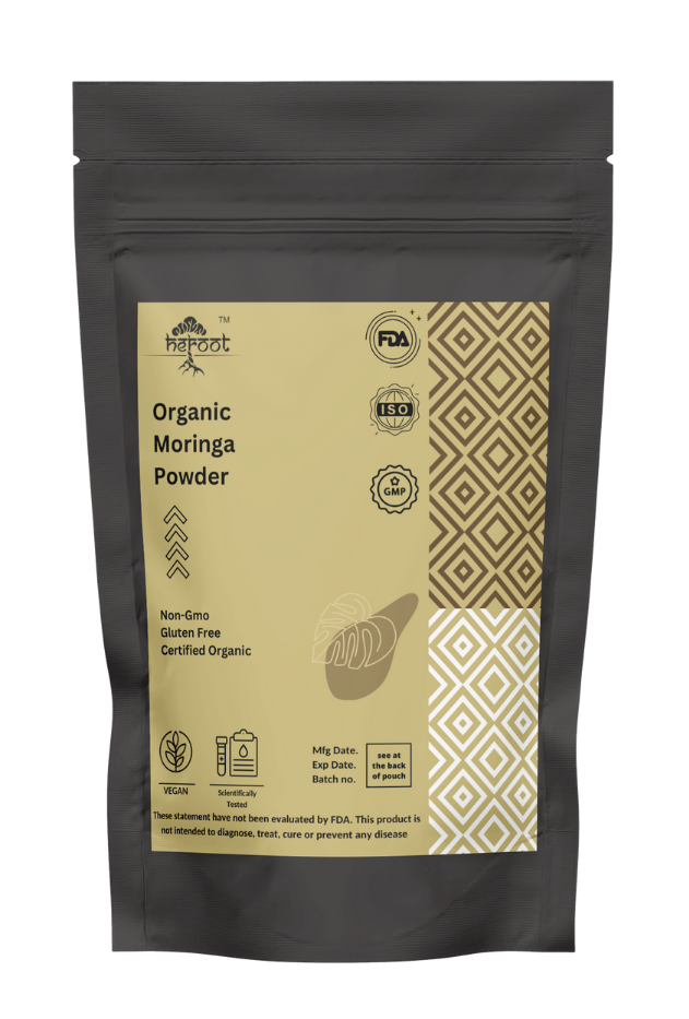 Heroot Moringa Powder Pure Organic Oleifera Leaf Natural 3000mg 100% Superfood