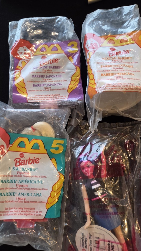 McDonald's 90's and 00's BARBIE Happy Meal Toys. Most are Sealed
