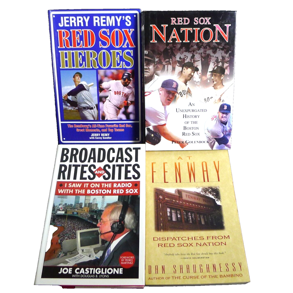 Baseball History: Red Sox Nation MLB Fenway Joe Castiglion Jerry Remy  4 Books